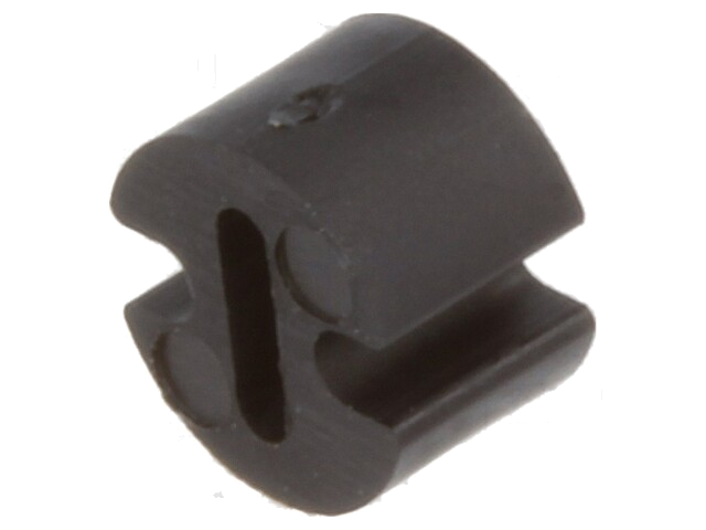 Afstandbus; LED; Øext: 4,5mm; ØLED: 3mm; L: 3mm; zwart; UL94V-2 Afstandbus; LED; Øext: 4,5mm; ØLED: 3mm; L: 3mm; zwart; UL94V-2